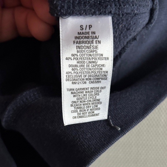 Aeropostale Dark Blue Zip-Up Hoodie wms sz S - Picture 2 of 5